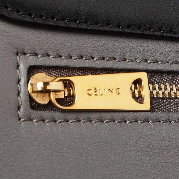 Celine Tri-Color Smooth Leather and Suede Medium Trapeze Bag - Picture 6 of 12